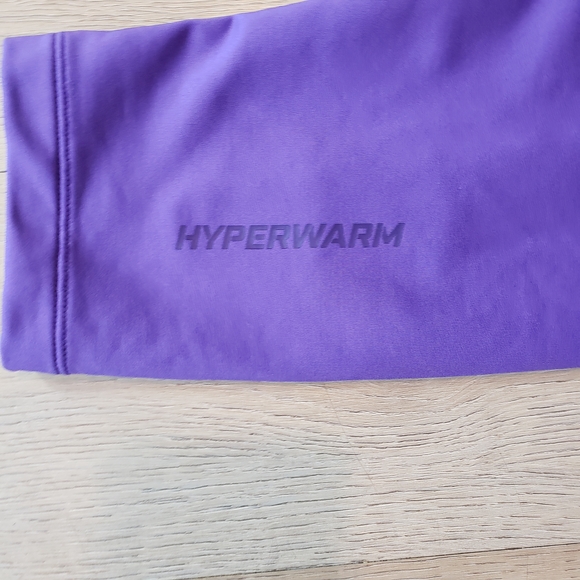 Nike Pro Combat HYPERWARM Purple and Green Leggings - Picture 4 of 8